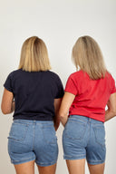 Organic Cotton V-Neck T-Shirt in Outback Eclipse