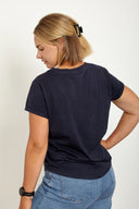 Organic Cotton V-Neck T-Shirt in Outback Eclipse