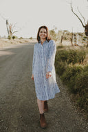 Outback Eclipse & White Stripes Everyday Linen Dress