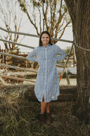 Outback Eclipse & White Stripes Everyday Linen Dress