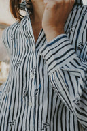 Outback Eclipse & White Stripes Everyday Linen Dress