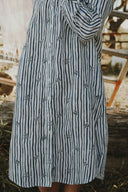 Outback Eclipse & White Stripes Everyday Linen Dress