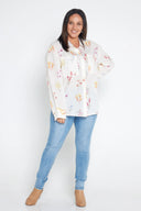 Outback Flora Long Sleeve Organic Linen Shirt