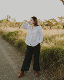 Outback Flora Long Sleeve Organic Linen Shirt