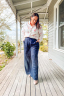 Outback Flora Long Sleeve Organic Linen Shirt