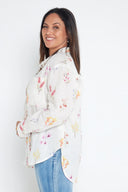 Outback Flora Long Sleeve Organic Linen Shirt