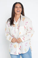 Outback Flora Long Sleeve Organic Linen Shirt