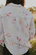 Outback Flora Long Sleeve Organic Linen Shirt