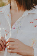 Outback Flora Long Sleeve Organic Linen Shirt