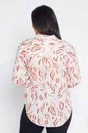 Outback Leaves Long Sleeve Organic Linen Shirt