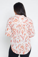 Outback Leaves Long Sleeve Organic Linen Shirt