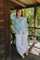Outback White Organic Linen Pants