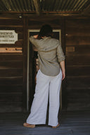 Outback White Organic Linen Pants