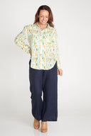 Rainforest Bark Print Organic Long Sleeve Shirt