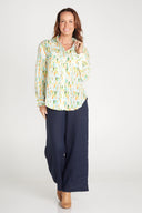 Rainforest Bark Print Organic Long Sleeve Shirt