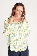 Rainforest Bark Print Organic Long Sleeve Shirt