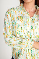 Rainforest Bark Print Organic Long Sleeve Shirt