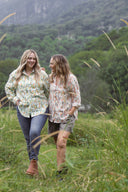 Rainforest Bark Print Organic Long Sleeve Shirt