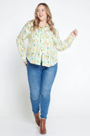 Rainforest Bark Print Organic Long Sleeve Shirt