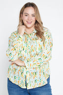 Rainforest Bark Print Organic Long Sleeve Shirt