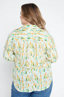 Rainforest Bark Print Organic Long Sleeve Shirt