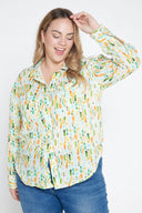 Rainforest Bark Print Organic Long Sleeve Shirt