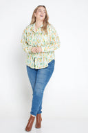 Rainforest Bark Print Organic Long Sleeve Shirt