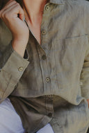 Spinifex Green Organic Linen Shirt