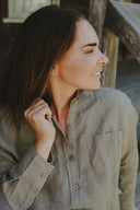 Spinifex Green Organic Linen Shirt