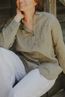 Spinifex Green Organic Linen Shirt