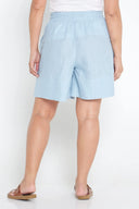Sky Blue Organic Linen Shorts