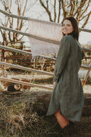 Spinifex Green Everyday Organic Linen Dress