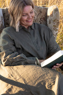 Spinifex Green Everyday Organic Linen Dress