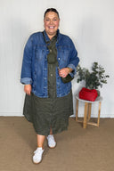 Spinifex Green Everyday Organic Linen Dress