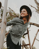 Spinifex Lady Jane Outback Organic Embroidered Linen Shirt