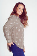 Spinifex Lady Jane Outback Organic Embroidered Linen Shirt