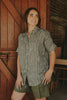 Spinifex Stripes Short Sleeve Organic Linen Shirt