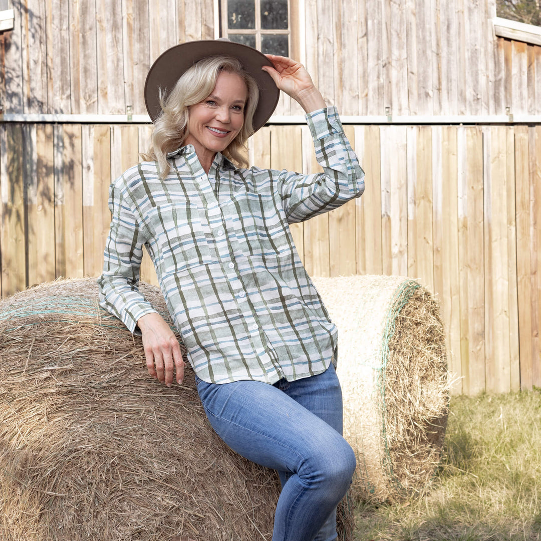 Linen 908 Uma Shirt (Plant-Based Dye)