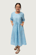 Short Sleeve Linen Dress