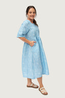 Short Sleeve Linen Dress