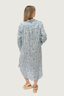 Bush Stripe Linen Dress - Eclipse Navy