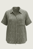 Bush Stripe Spinifex Organic Linen Short Sleeve Shirt - Outback Linen Co