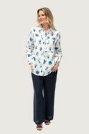 Feather and Flight Linen Shirt - Coastal Flight