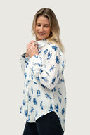 Feather and Flight Linen Shirt - Coastal Flight