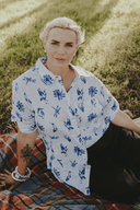 Coastal Flight Organic Linen Short Sleeve Shirt - Outback Linen Co