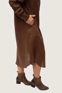 Everyday Linen Dress - Smoked Cocoa