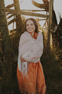 Everyday Desert Sand Organic Linen Scarf - Outback Linen Co