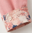 She's Arrived - The everyday linen shirt printed cuff