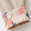 She's Arrived - The everyday linen shirt printed cuff
