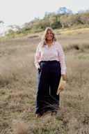 Everyday Outback Eclipse Navy Organic Linen Belt - Outback Linen Co